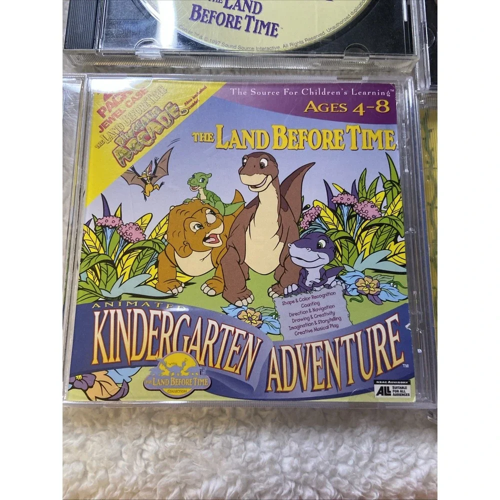 X4 The Land Before Time PC MAC CD ROM Activity Ctr Arcade Kindergarten Adventure